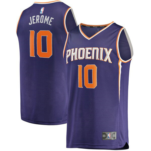Camiseta Ty Jerome 10 Phoenix Suns Icon Edition Púrpura Hombre